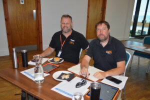Chris Thomas and Dave Wright of Datel Electrical.